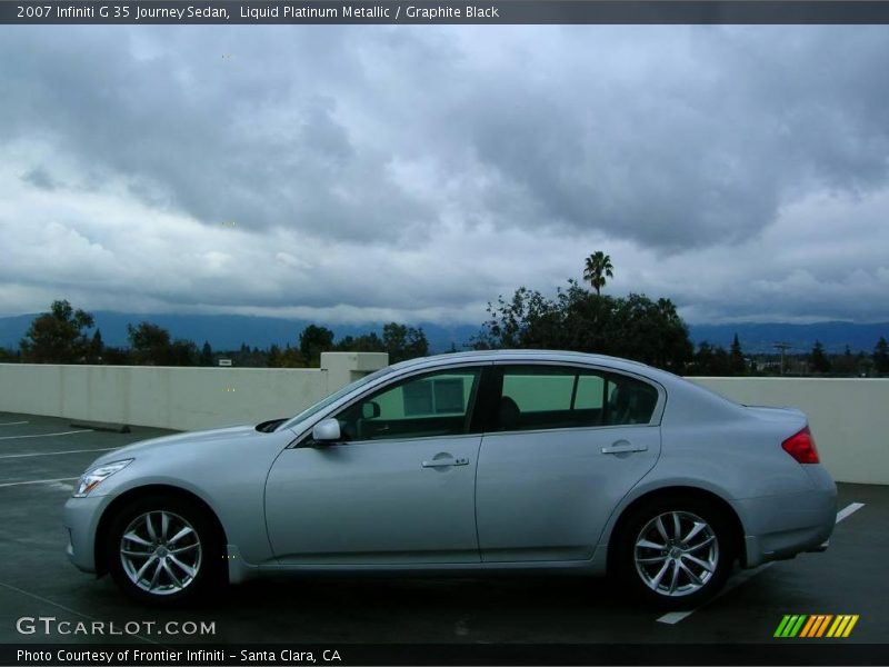 Liquid Platinum Metallic / Graphite Black 2007 Infiniti G 35 Journey Sedan