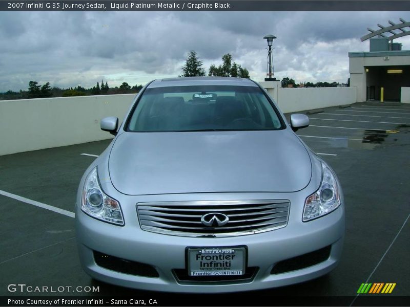 Liquid Platinum Metallic / Graphite Black 2007 Infiniti G 35 Journey Sedan