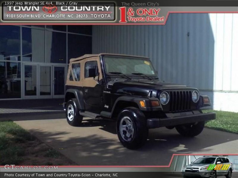 Black / Gray 1997 Jeep Wrangler SE 4x4