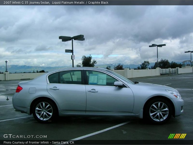 Liquid Platinum Metallic / Graphite Black 2007 Infiniti G 35 Journey Sedan