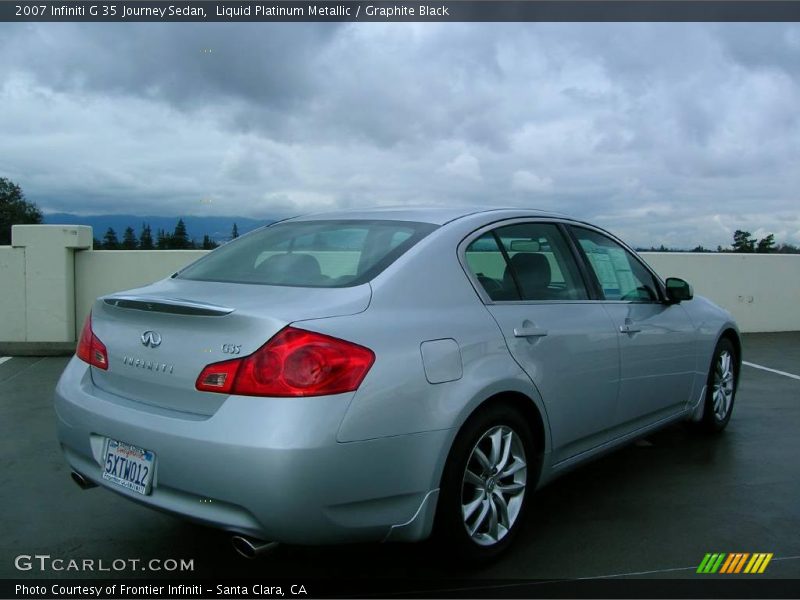 Liquid Platinum Metallic / Graphite Black 2007 Infiniti G 35 Journey Sedan