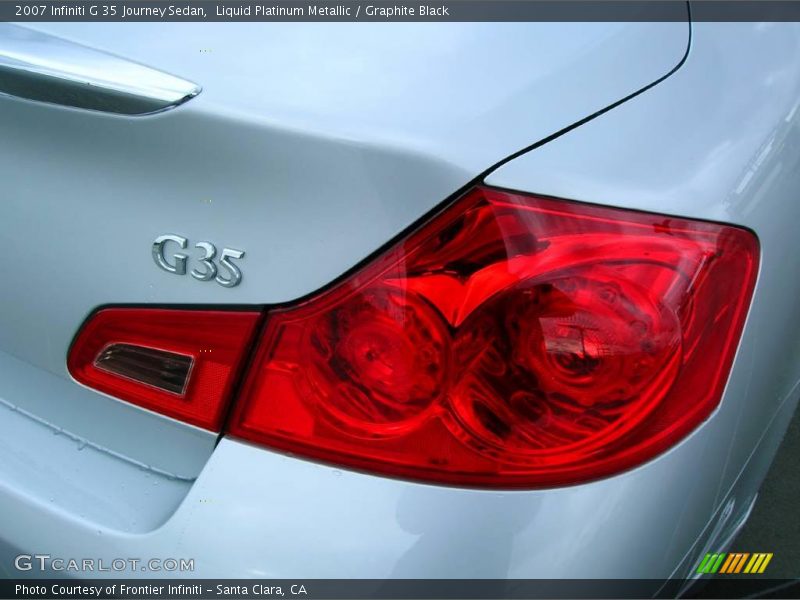 Liquid Platinum Metallic / Graphite Black 2007 Infiniti G 35 Journey Sedan