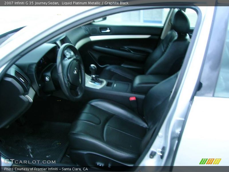 Liquid Platinum Metallic / Graphite Black 2007 Infiniti G 35 Journey Sedan