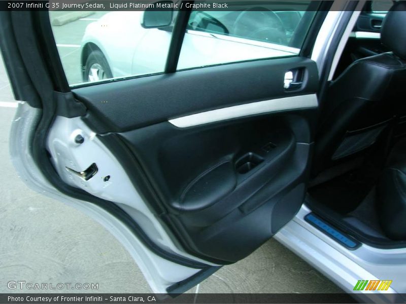 Liquid Platinum Metallic / Graphite Black 2007 Infiniti G 35 Journey Sedan