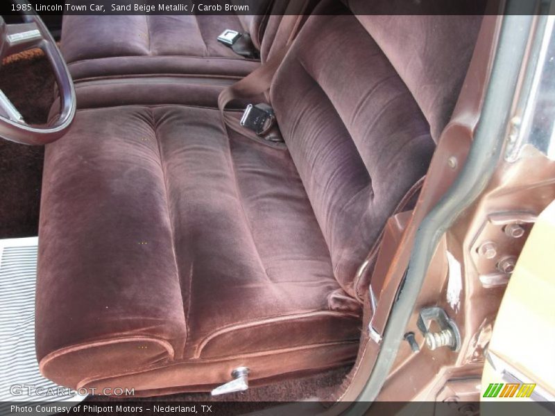 Sand Beige Metallic / Carob Brown 1985 Lincoln Town Car