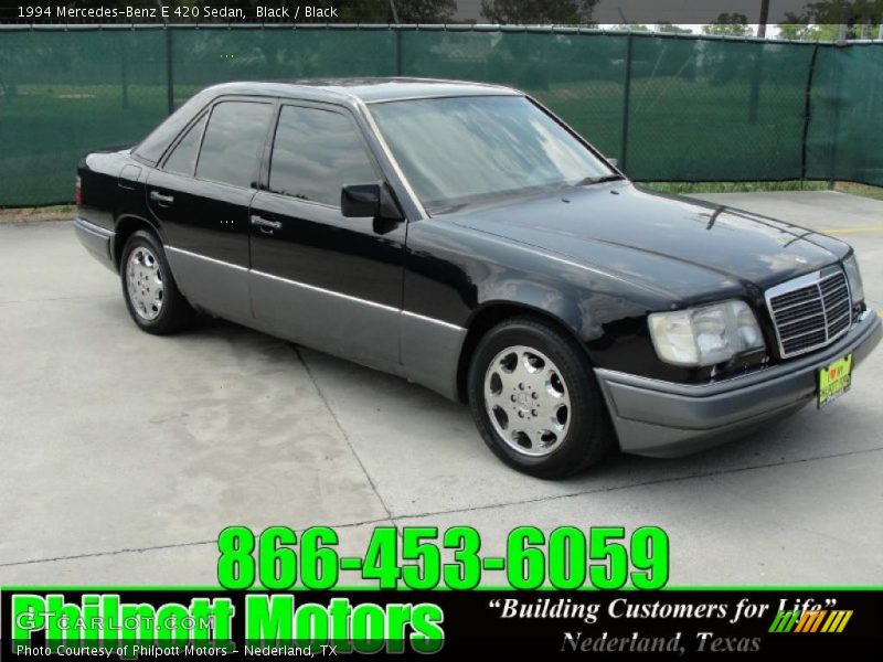 Black / Black 1994 Mercedes-Benz E 420 Sedan