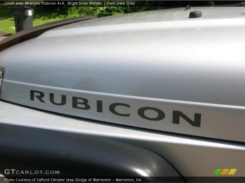 Bright Silver Metallic / Dark Slate Gray 2006 Jeep Wrangler Rubicon 4x4