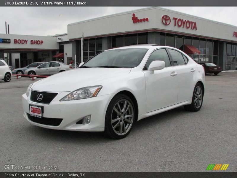 Starfire White Pearl / Black 2008 Lexus IS 250