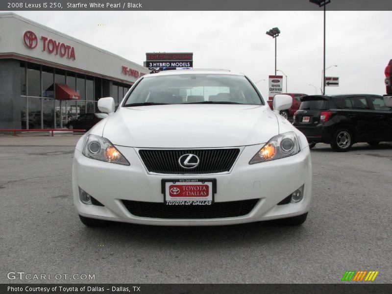 Starfire White Pearl / Black 2008 Lexus IS 250