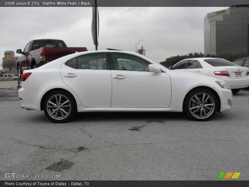 Starfire White Pearl / Black 2008 Lexus IS 250