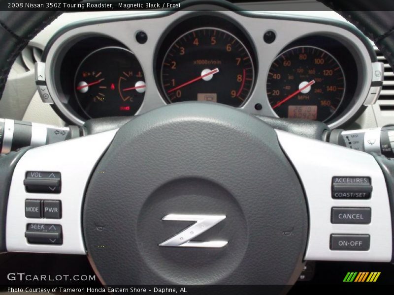 Magnetic Black / Frost 2008 Nissan 350Z Touring Roadster