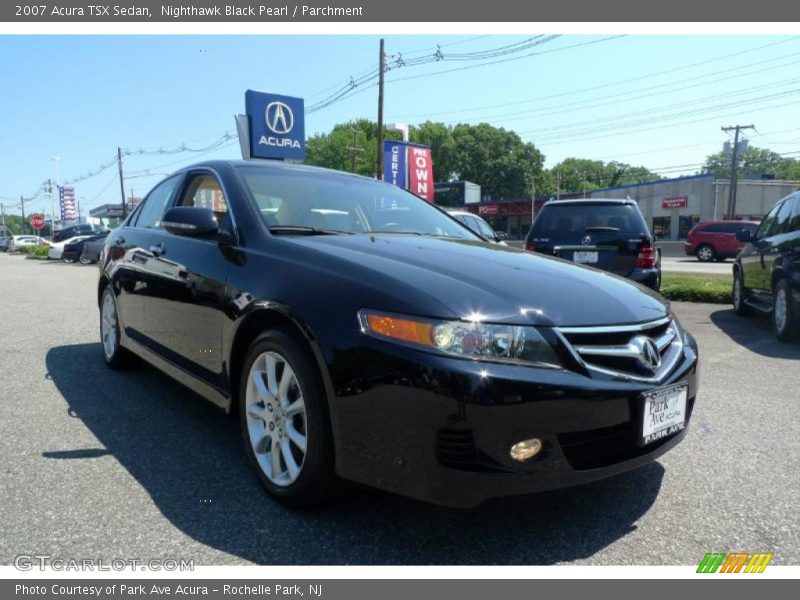 Nighthawk Black Pearl / Parchment 2007 Acura TSX Sedan