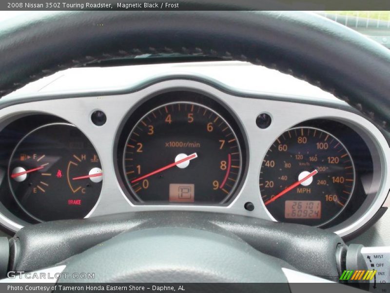 Magnetic Black / Frost 2008 Nissan 350Z Touring Roadster