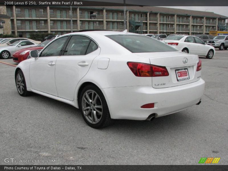 Starfire White Pearl / Black 2008 Lexus IS 250