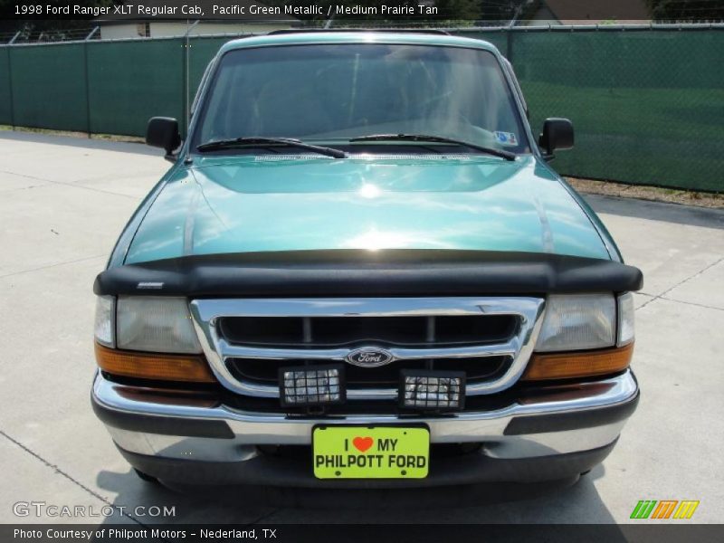 Pacific Green Metallic / Medium Prairie Tan 1998 Ford Ranger XLT Regular Cab