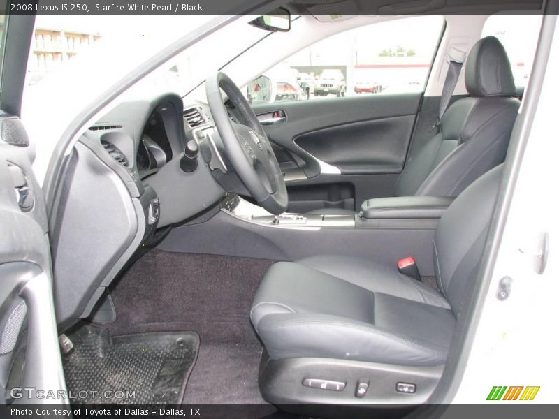 Starfire White Pearl / Black 2008 Lexus IS 250
