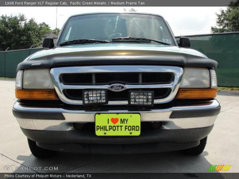 Pacific Green Metallic / Medium Prairie Tan 1998 Ford Ranger XLT Regular Cab