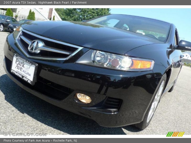 Nighthawk Black Pearl / Parchment 2007 Acura TSX Sedan