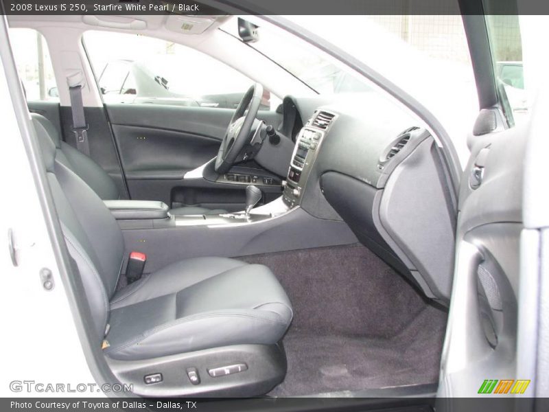 Starfire White Pearl / Black 2008 Lexus IS 250