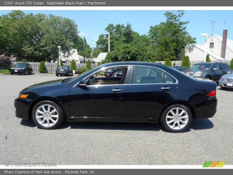 Nighthawk Black Pearl / Parchment 2007 Acura TSX Sedan