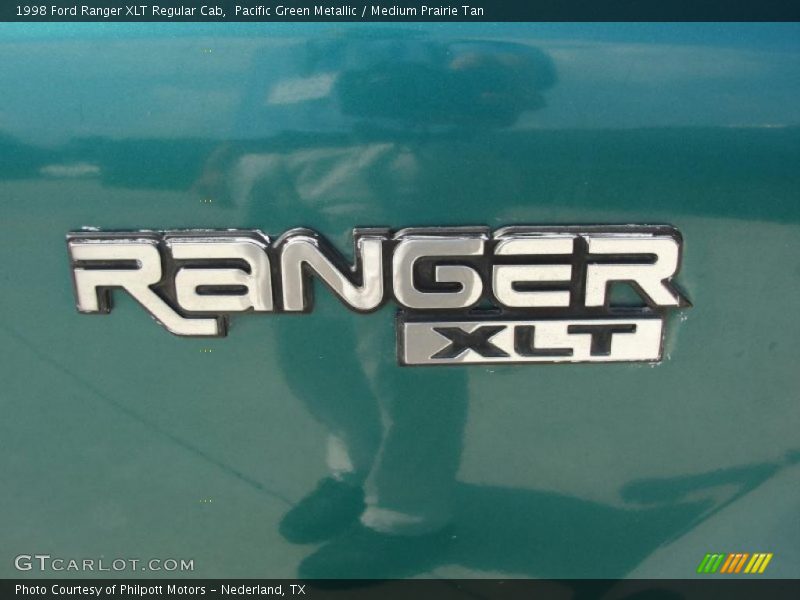 Pacific Green Metallic / Medium Prairie Tan 1998 Ford Ranger XLT Regular Cab