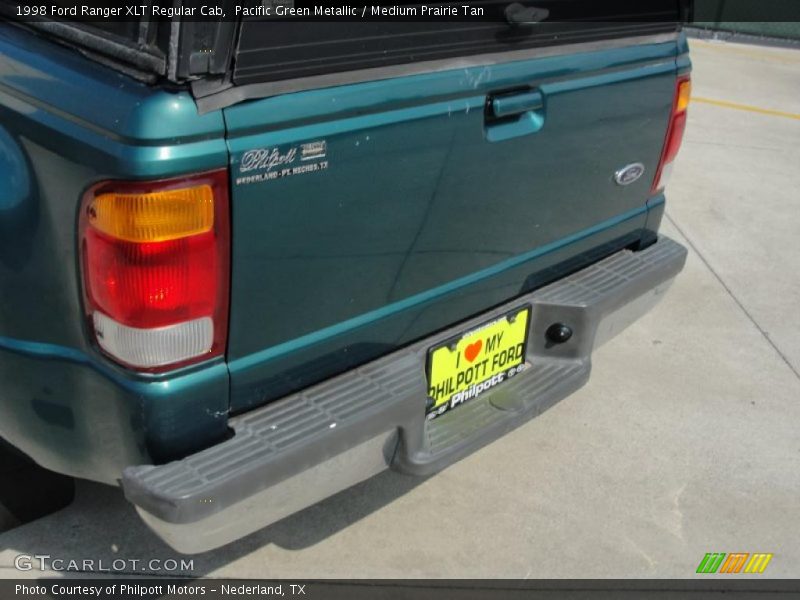 Pacific Green Metallic / Medium Prairie Tan 1998 Ford Ranger XLT Regular Cab
