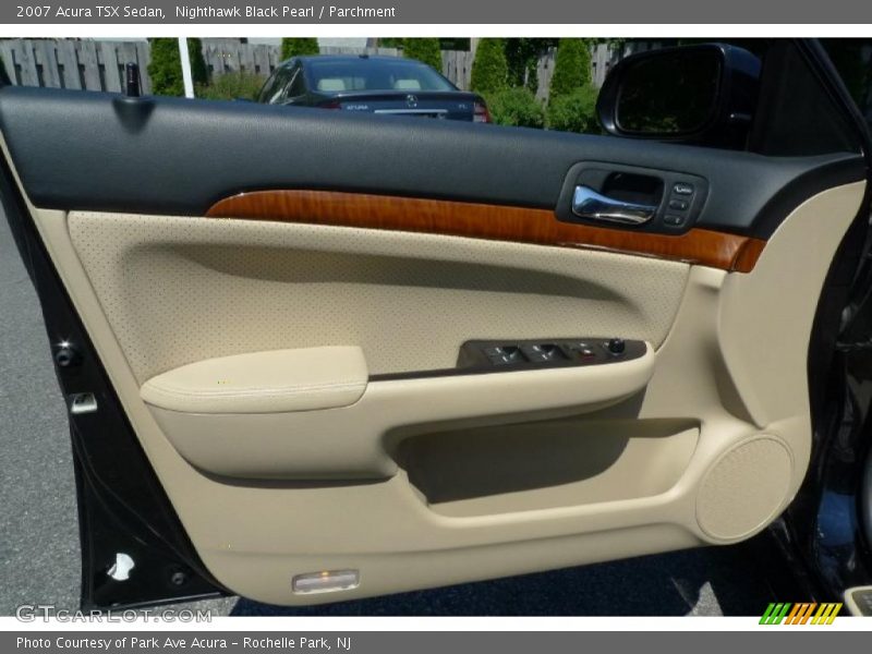 Nighthawk Black Pearl / Parchment 2007 Acura TSX Sedan