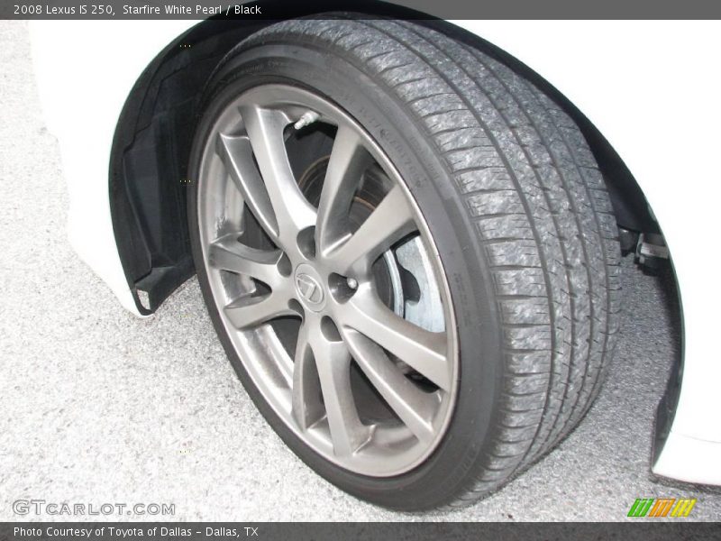 Starfire White Pearl / Black 2008 Lexus IS 250