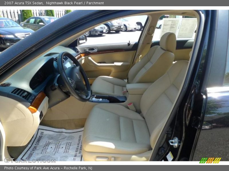 Nighthawk Black Pearl / Parchment 2007 Acura TSX Sedan