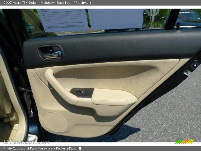 Nighthawk Black Pearl / Parchment 2007 Acura TSX Sedan