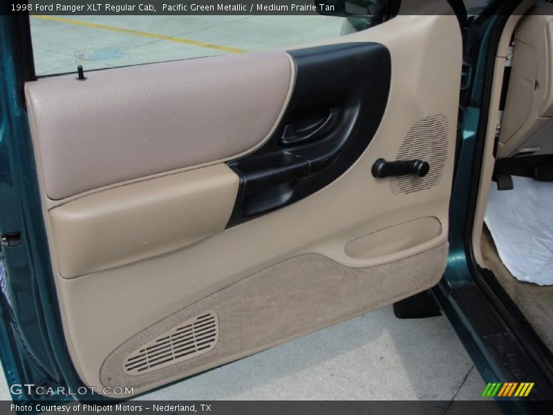 Pacific Green Metallic / Medium Prairie Tan 1998 Ford Ranger XLT Regular Cab