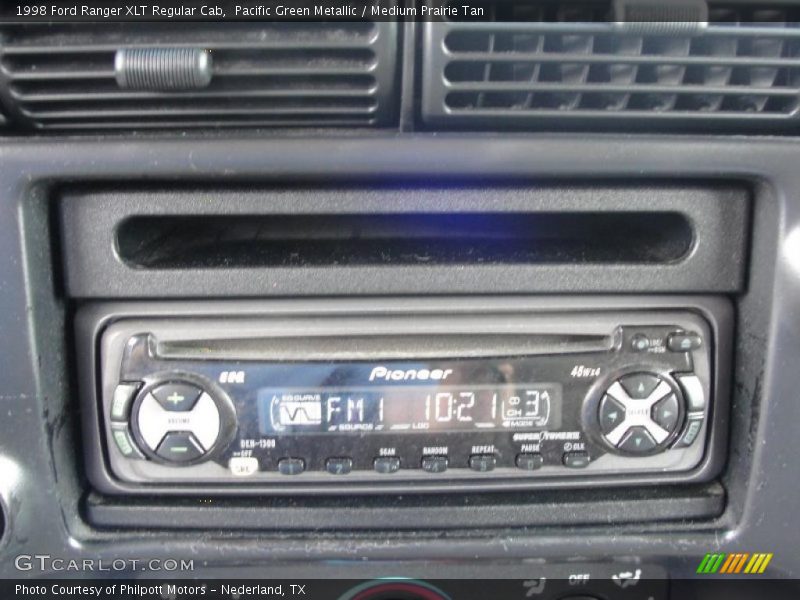 Pacific Green Metallic / Medium Prairie Tan 1998 Ford Ranger XLT Regular Cab