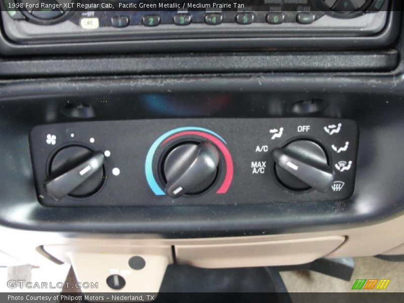 Pacific Green Metallic / Medium Prairie Tan 1998 Ford Ranger XLT Regular Cab