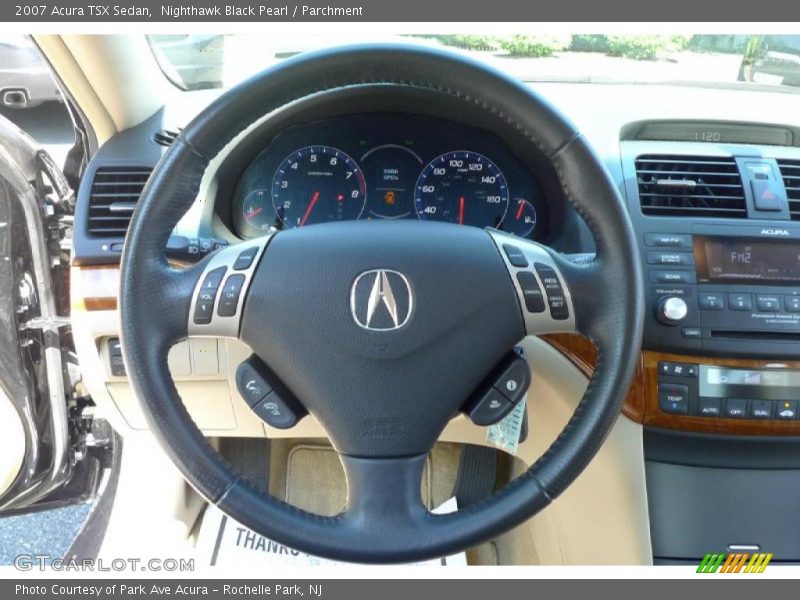 Nighthawk Black Pearl / Parchment 2007 Acura TSX Sedan