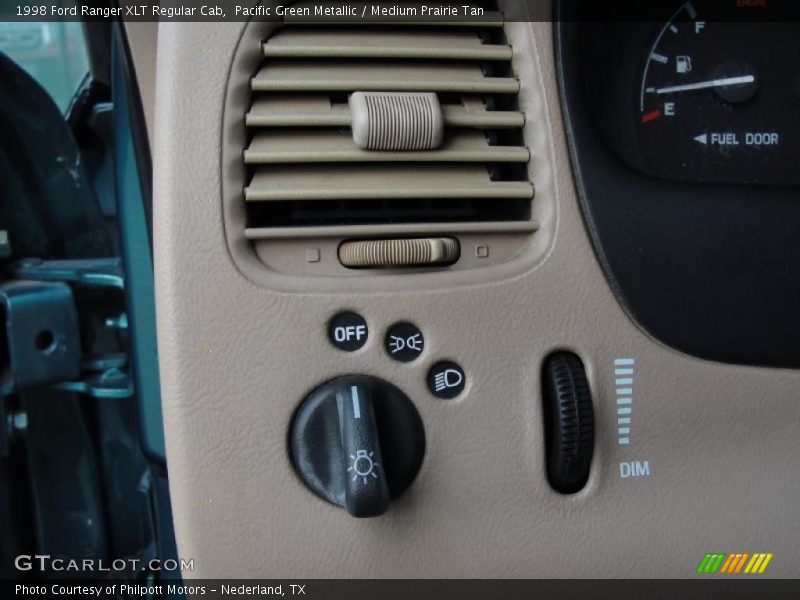 Pacific Green Metallic / Medium Prairie Tan 1998 Ford Ranger XLT Regular Cab