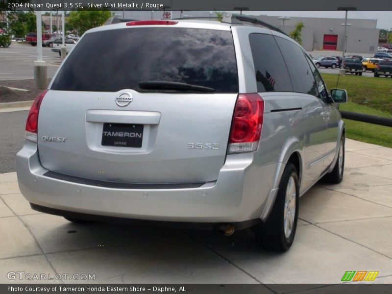 Silver Mist Metallic / Rouge 2004 Nissan Quest 3.5 SE
