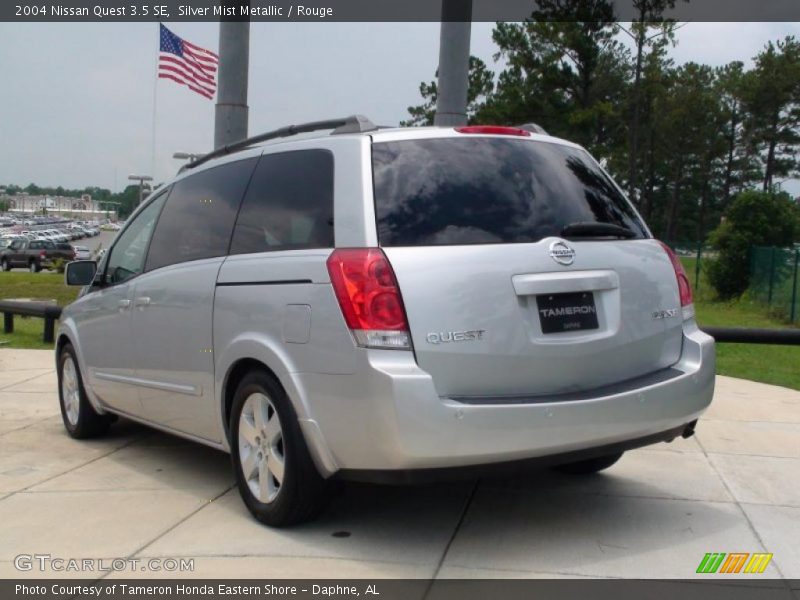 Silver Mist Metallic / Rouge 2004 Nissan Quest 3.5 SE