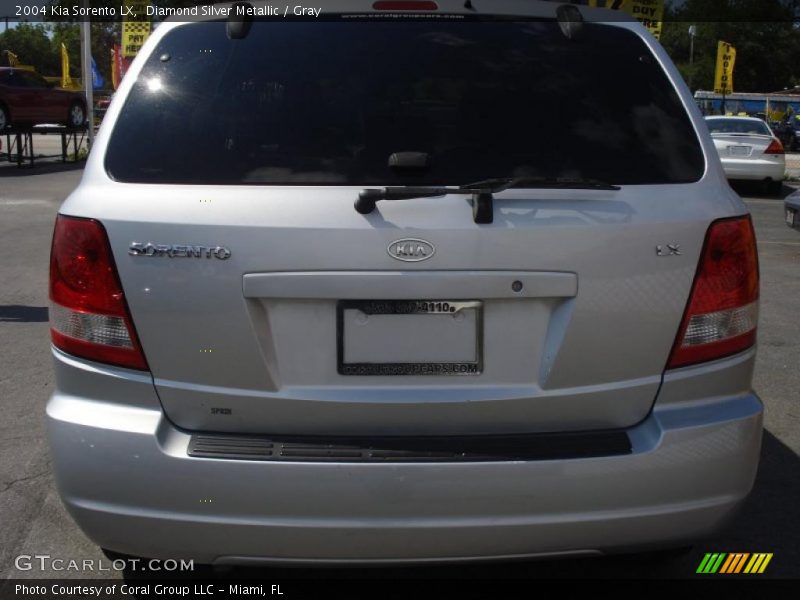 Diamond Silver Metallic / Gray 2004 Kia Sorento LX