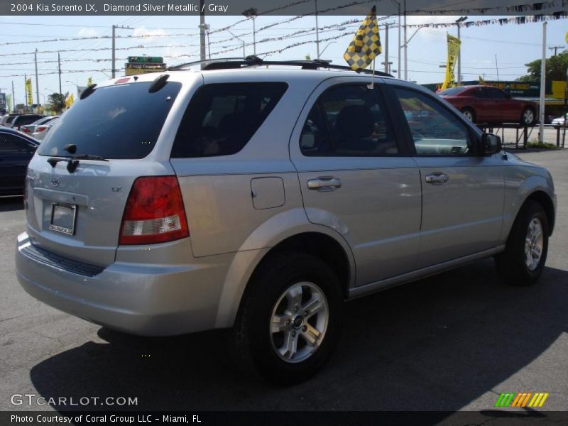 Diamond Silver Metallic / Gray 2004 Kia Sorento LX