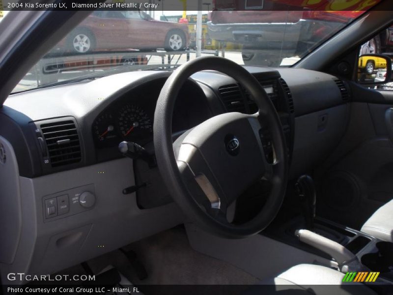 Diamond Silver Metallic / Gray 2004 Kia Sorento LX