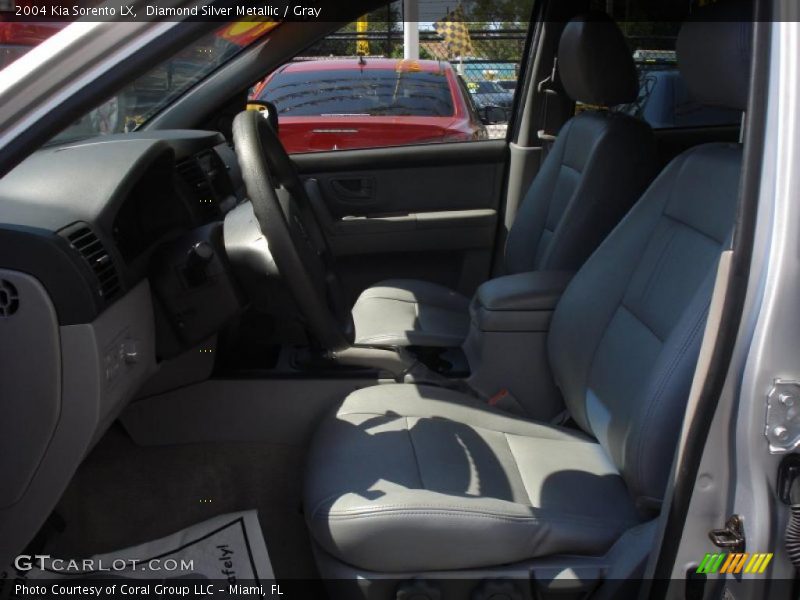 Diamond Silver Metallic / Gray 2004 Kia Sorento LX