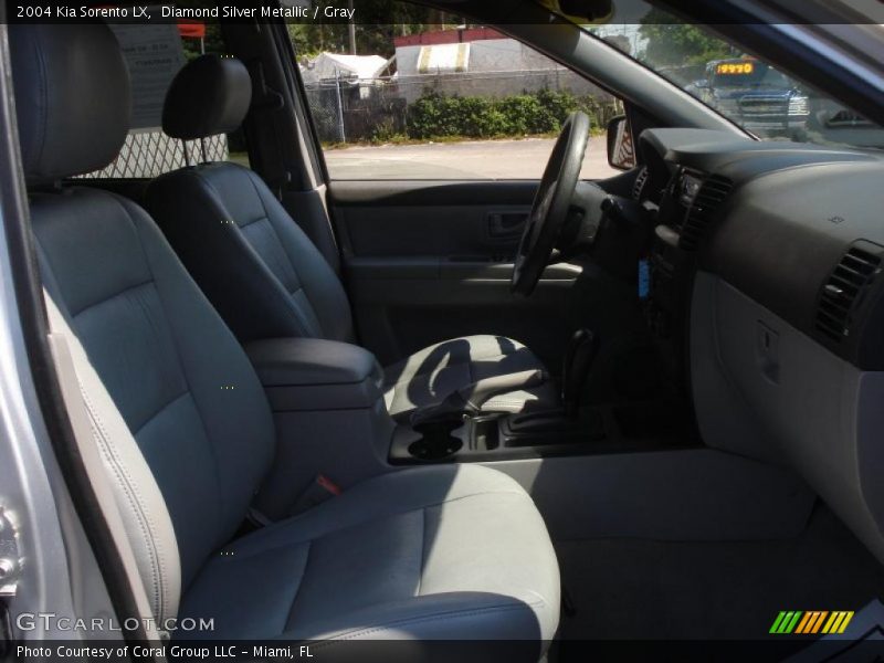 Diamond Silver Metallic / Gray 2004 Kia Sorento LX