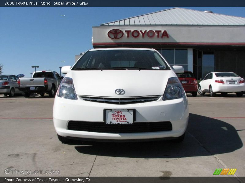 Super White / Gray 2008 Toyota Prius Hybrid