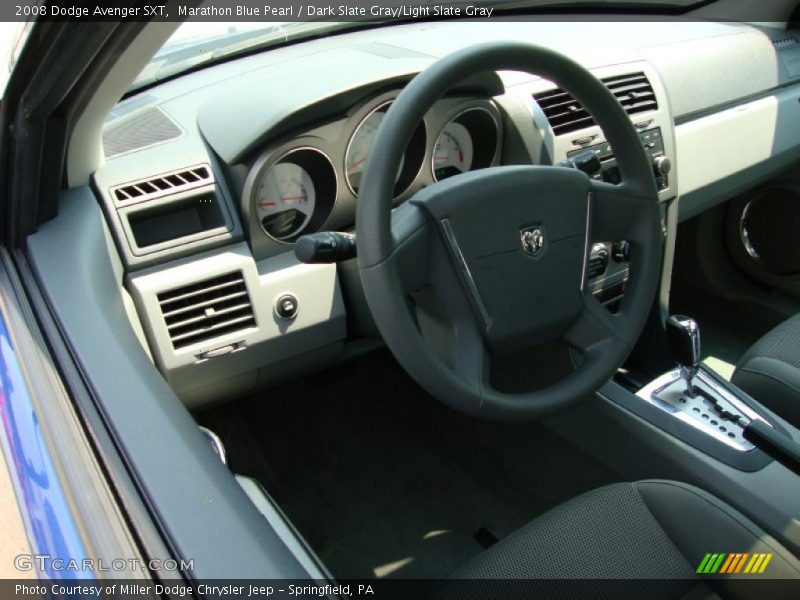 Marathon Blue Pearl / Dark Slate Gray/Light Slate Gray 2008 Dodge Avenger SXT
