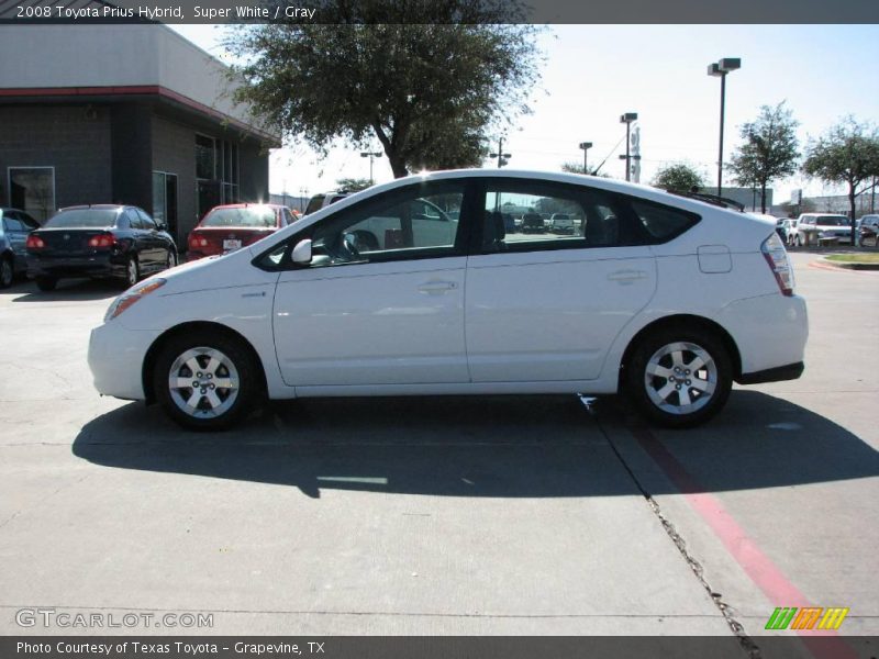Super White / Gray 2008 Toyota Prius Hybrid