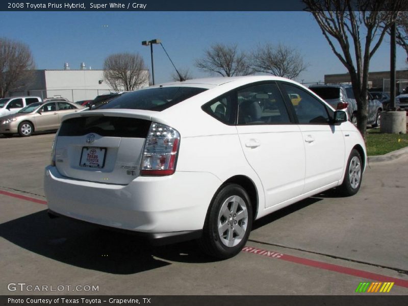 Super White / Gray 2008 Toyota Prius Hybrid