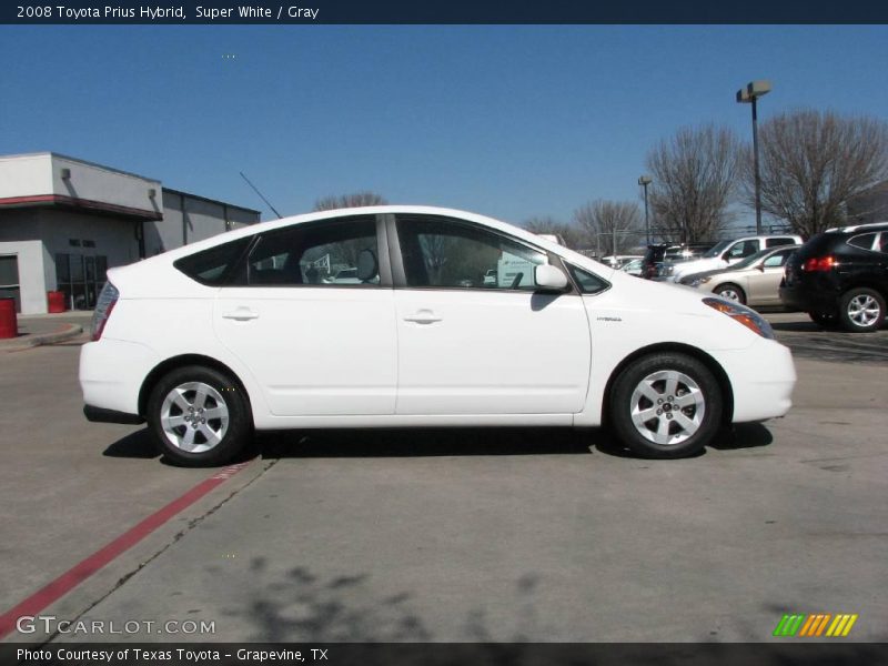 Super White / Gray 2008 Toyota Prius Hybrid