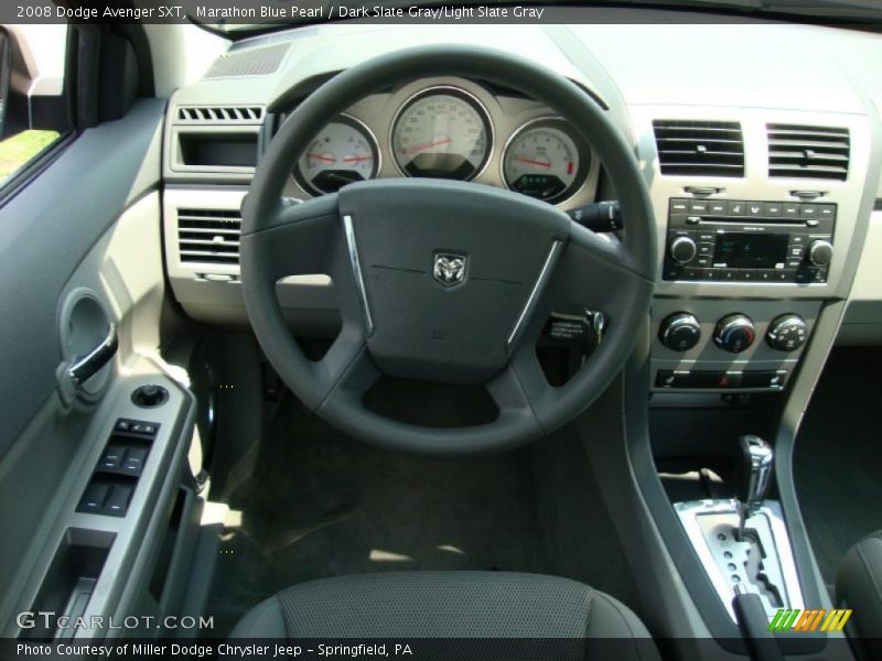 Marathon Blue Pearl / Dark Slate Gray/Light Slate Gray 2008 Dodge Avenger SXT