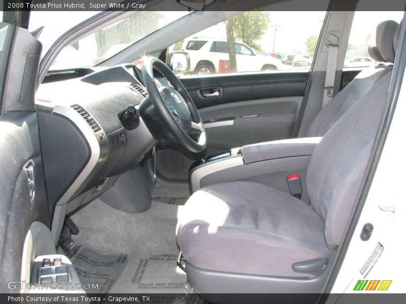 Super White / Gray 2008 Toyota Prius Hybrid
