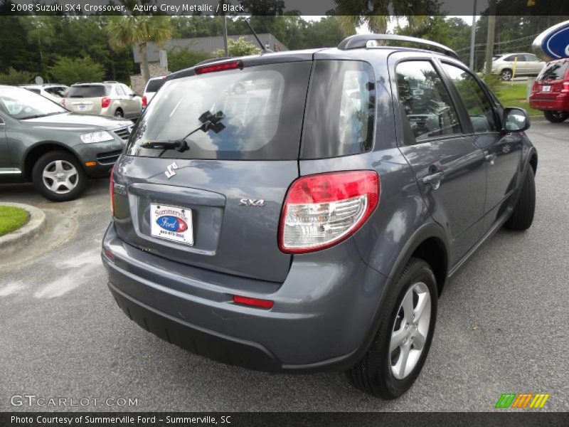 Azure Grey Metallic / Black 2008 Suzuki SX4 Crossover